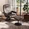 Costway Reclining Chair with Ottoman Lounge Accent Armchair Padded Seat Footrest for Bedroom